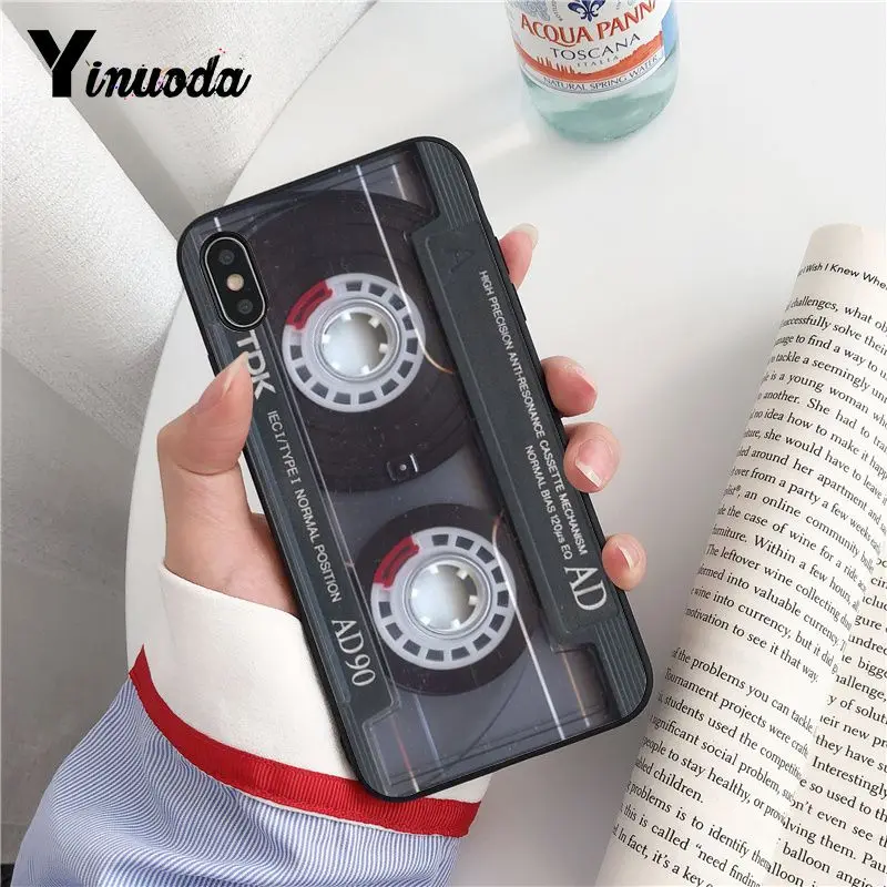 Yinuoda Винтажный чехол с магнитной лентой для iPhone 8 7 6 6S Plus X XS MAX 5 5S SE XR 10 | Мобильные
