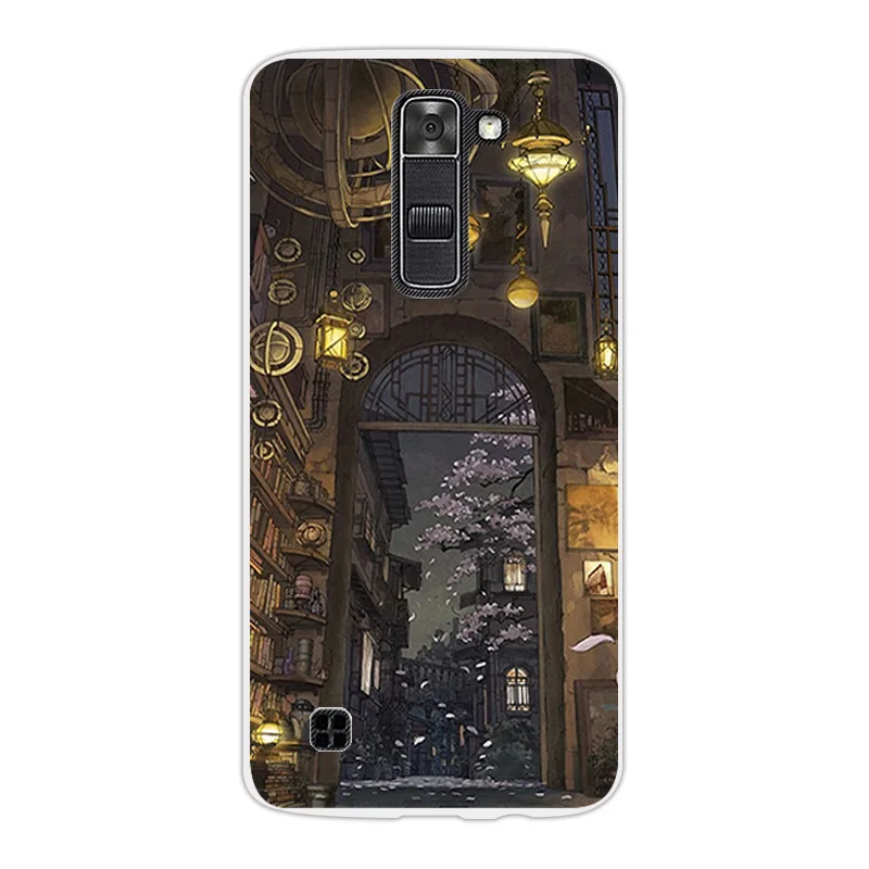 Для LG K7 K330/Tribute 5 LS675/X210 X210DS модная задняя крышка Fundas для TPU Ультратонкий Мягкий