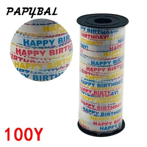 Birthday Ribbons 12 дюймов розовое золото конфетти воздушные шары 18 21 30 40 50 юбилей шарик для дня рождения вечерние украшения для взрослых Свадебный декор - Цвет: Birthday Ribbons