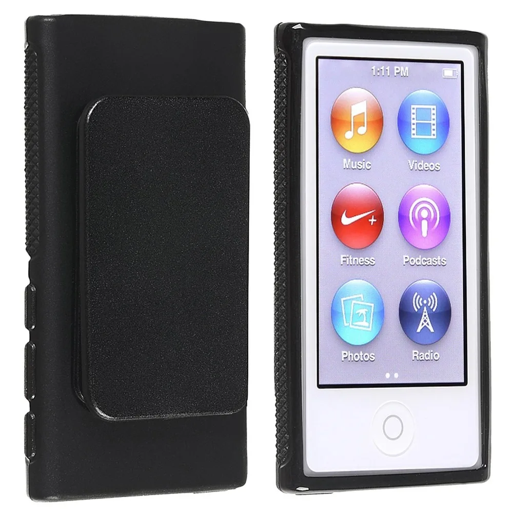 Зажим для ремня чехол iPod Nano 7 Чехол спортивный ТПУ Силиконовые мягкие чехлы Чехлы