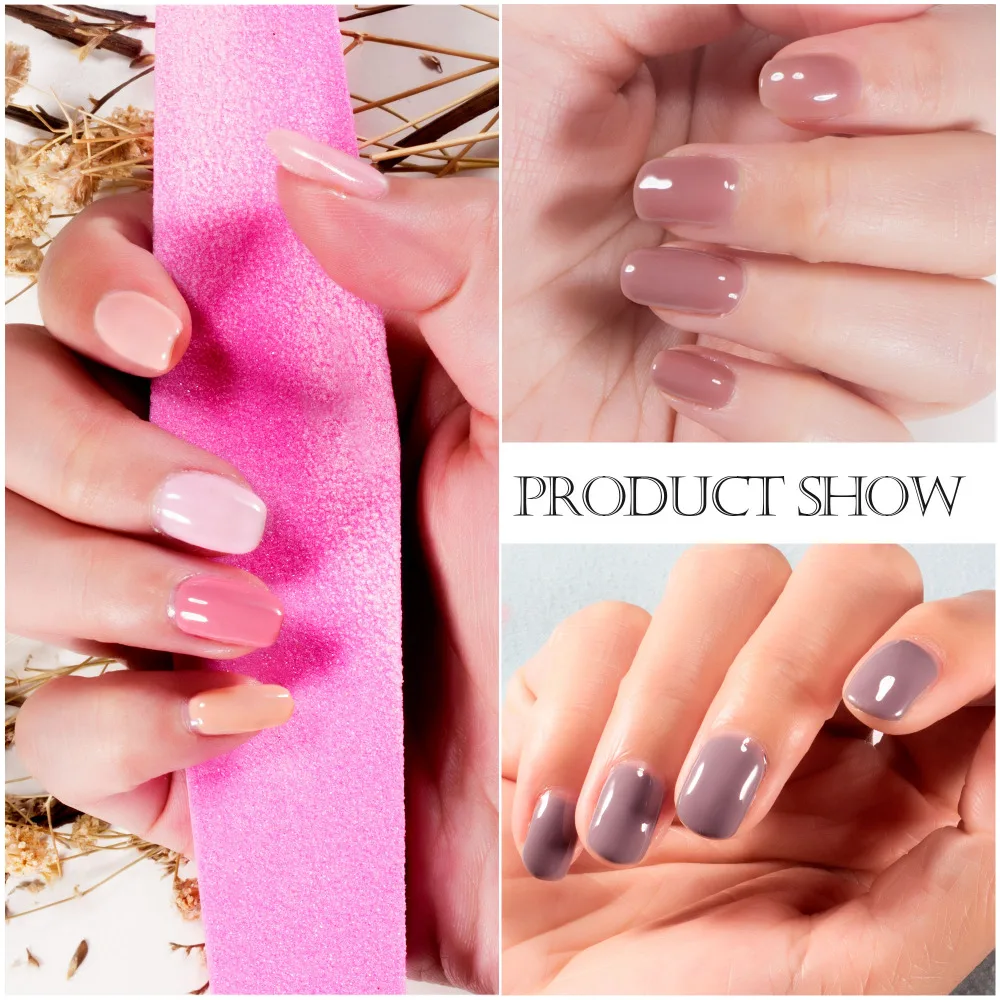 Гель лак для ногтей Modelones 10 мл набор французского маникюра фиолетового цвета УФ