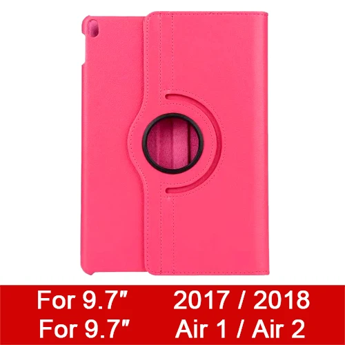 Кожа Smart Cover чехол для Apple iPad Air 2 колесика с камерой низкого давления х 1 5 6 iPad mini 1 2 3 iPad 9,7 5th 6th поколения 360 градусов вращающийся - Цвет: Universal 9.7inch