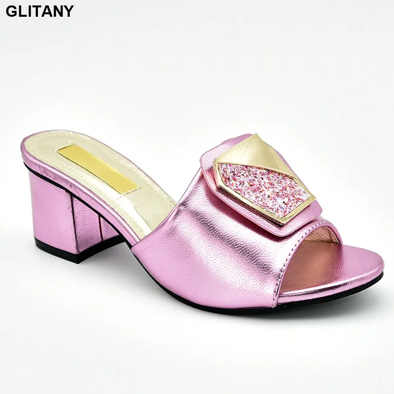 

New Arrival High Heels Open Toe Sandals Luxury Sandals Women Nigerian Women Wedding Shoes Decorated with Rhinestone Sexy Heels