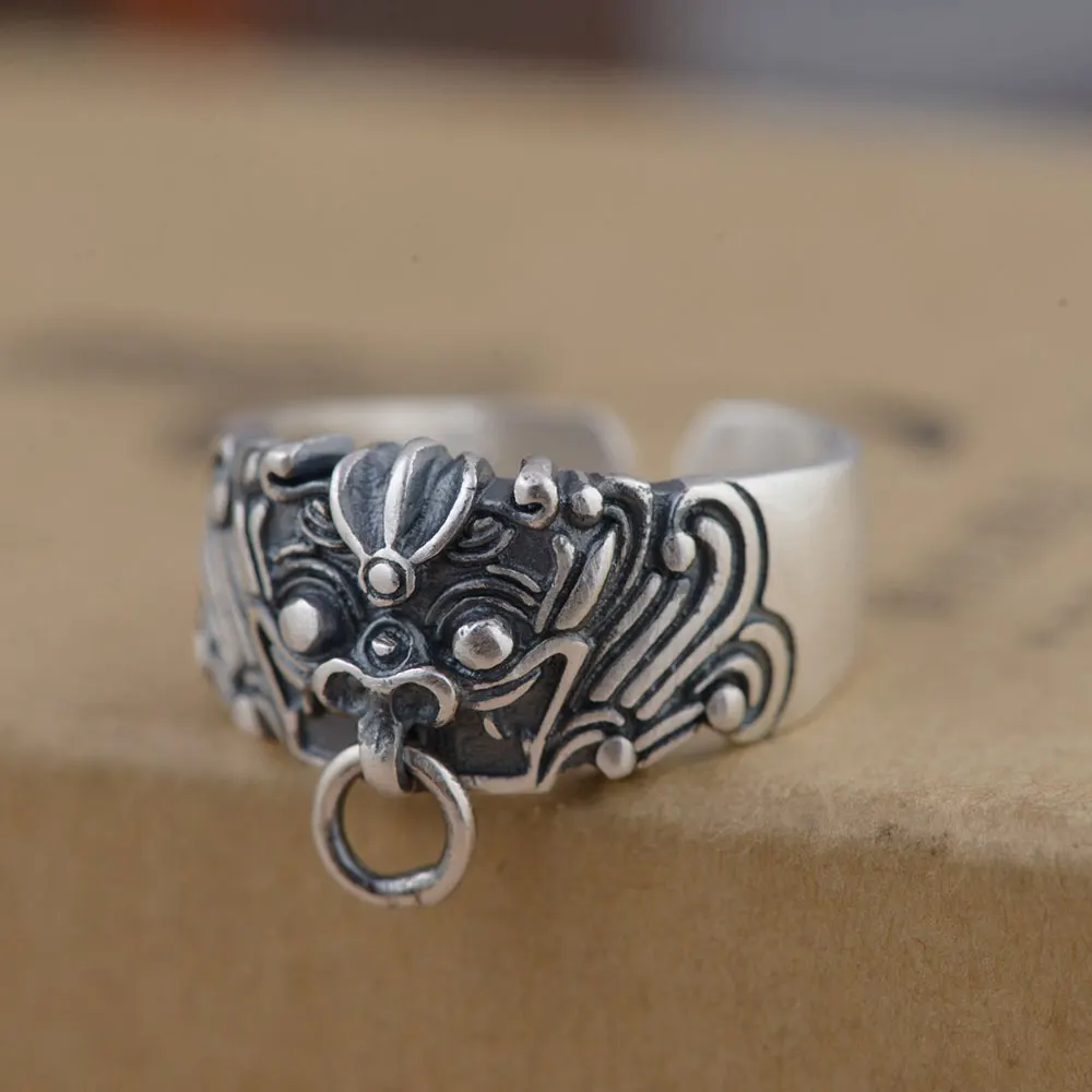 Мужское кольцо из серебра 925 пробы регулируемый размер|thai silver ring|silver ringring for |