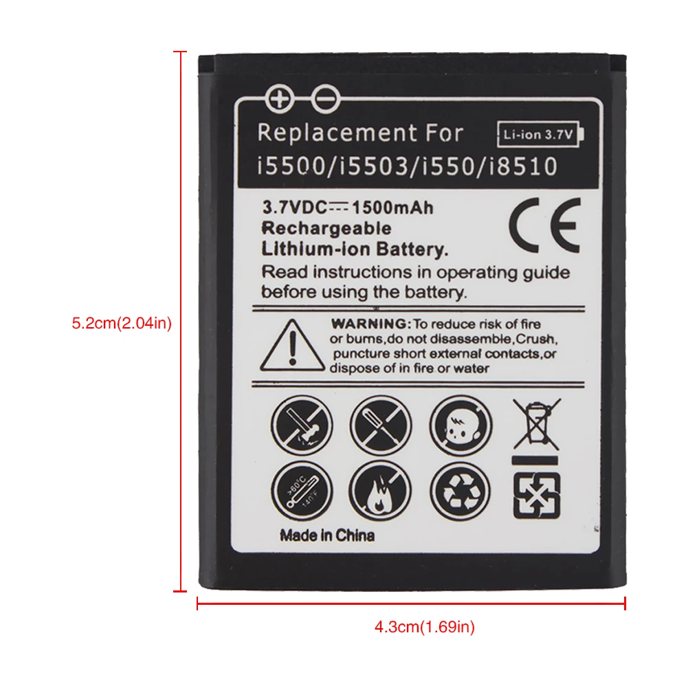 Аккумуляторы AB474350BU для Samsung Galaxy 5 i5500 B7722 Europa i5503 i550 i8510 сменные 1500 мАч|batteries
