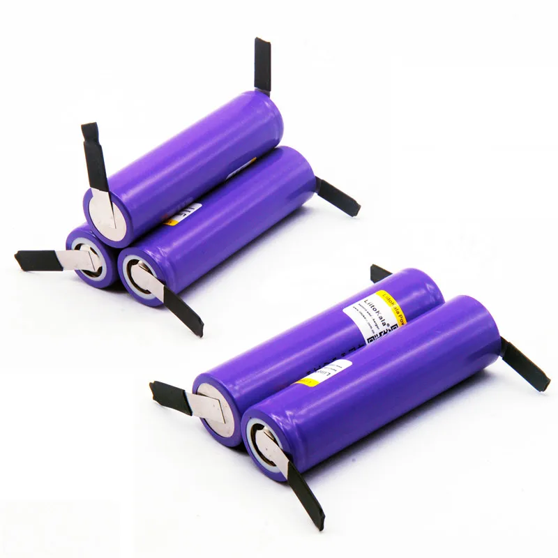 5 PCS Battery LiitoKala M26 18650 литиевая батарея 2600 mAh 3,7 V аккумуляторная батарея для обработки никелевой ленты для разъемов - Цвет: 5 PCS Battery