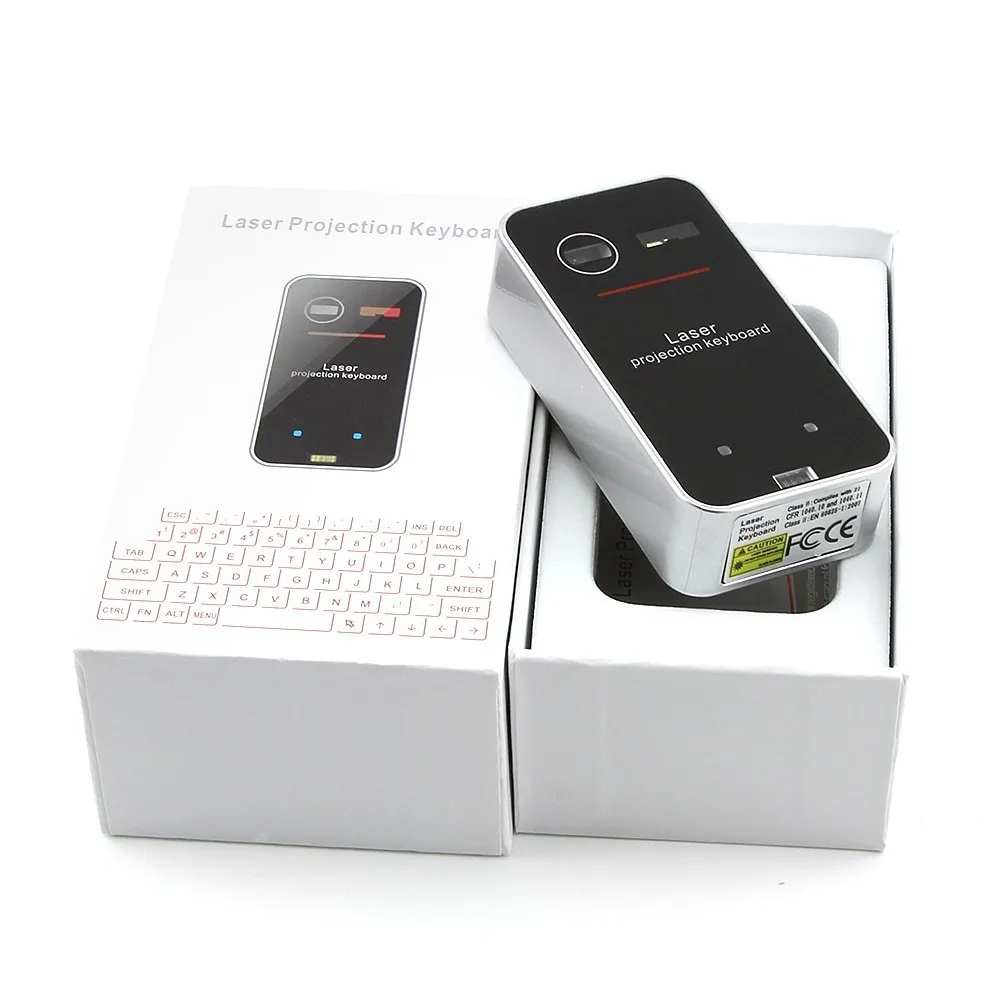 Беспроводная виртуальная лазерная проекция клавиатура Мини Портативный