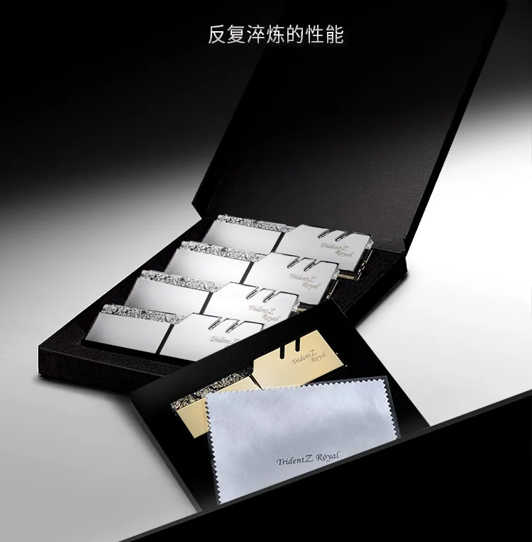 G. SKILL Trident Z Royal F4-3200C16D-32GTRS DDR4 3200 частота 32 Гб(16Gx2) набор настольной памяти RGB светильник(CL16
