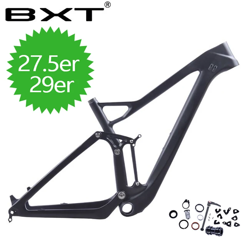 2018 BXT Новинка 27erFull Подвеска MTB велосипедная карбоновая рама 27er plus boost подвесная