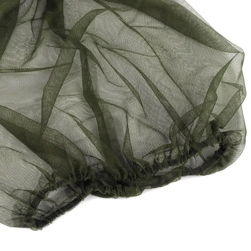 2pcs Anti-mosquito Mosquito Net Cap Insect-proof Fishing Outdoor Hiking Camping Travel Dark Green Gauze Neutral Garden | Дом и сад