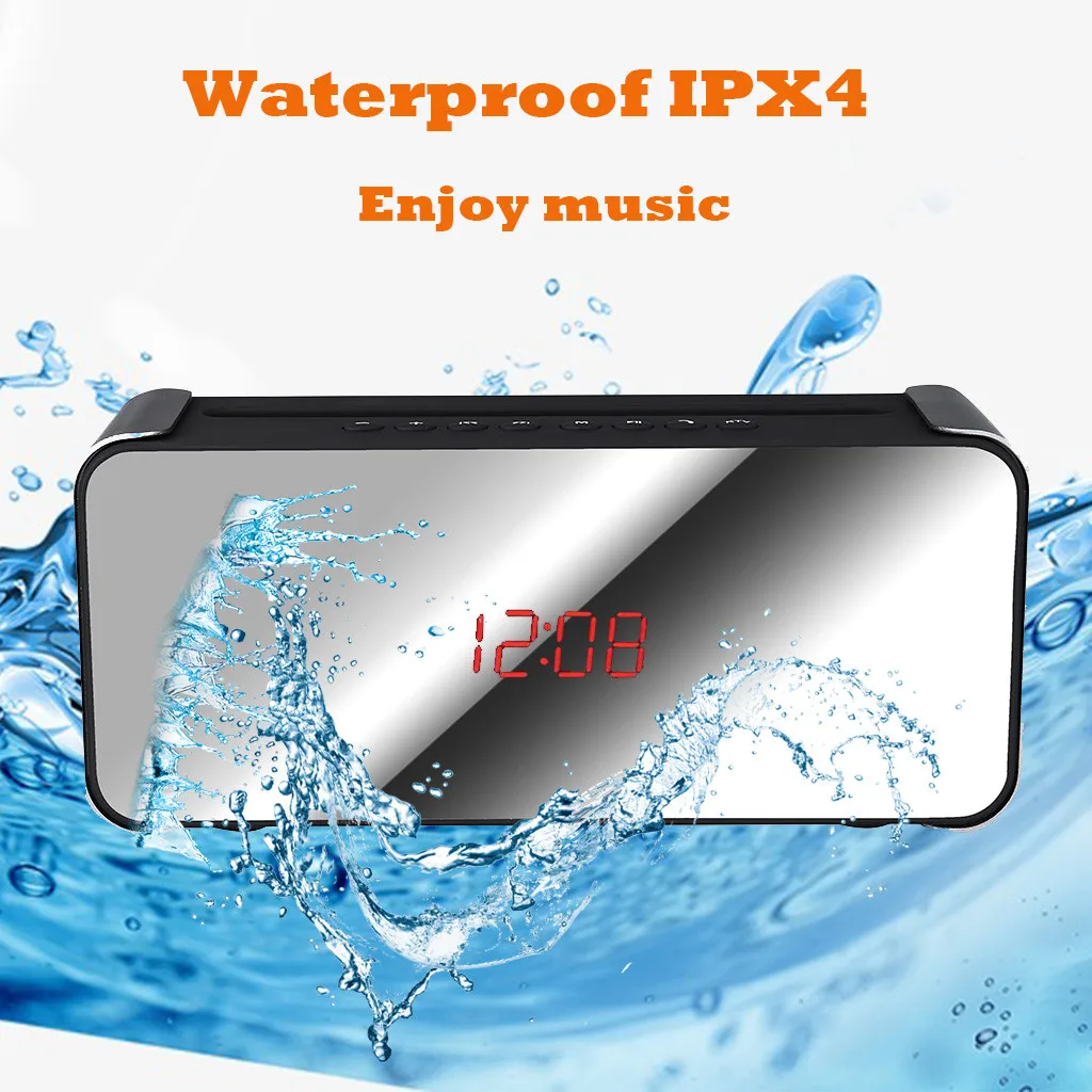 Беспроводной Bluetooth динамик тяжелый бас колонки музыкальный плеер Поддержка LED