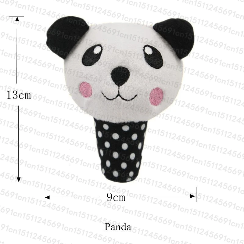 Panda 1 шт. плюшевая пищащая игрушка для собак, щенков, жевательных тренировок, звучащих домашних животных, игрушки из флиса для разделывания свиньи, утки, бутылочки для кормления, доступные виды, Прямая поставка - Цвет: Panda