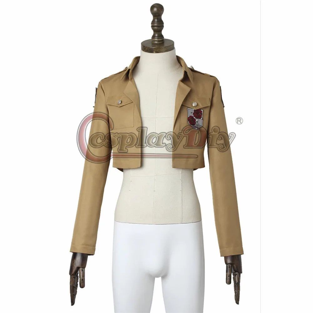 Косплей diy Attack on Titan Косплей Shingeki no Kyojin куртка Rival Ackerman Косплей куртка Атака Титанов костюм на Хэллоуин 10