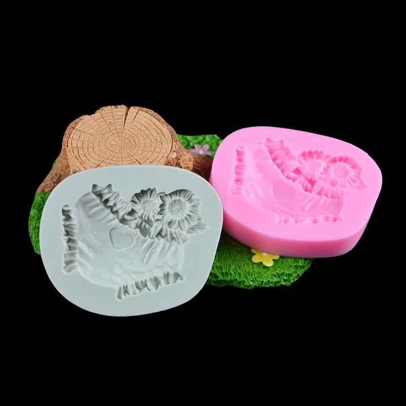 3D детское нижнее белье шорты цветы помадка шоколад силиконовая форма