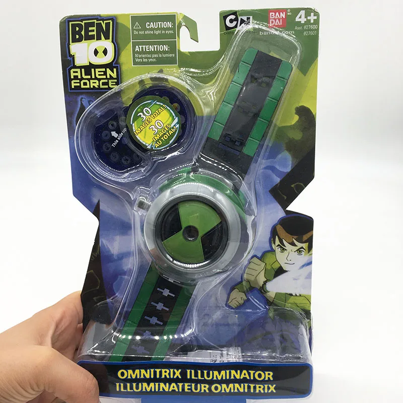 B in Retail Box Ben 10 Ultimate часы Omnitrix стиль Япония проектор часы BAN DAI Подлинная Ben10 часы игрушка Рождественский подарок для детей - Цвет: B in Retail Box