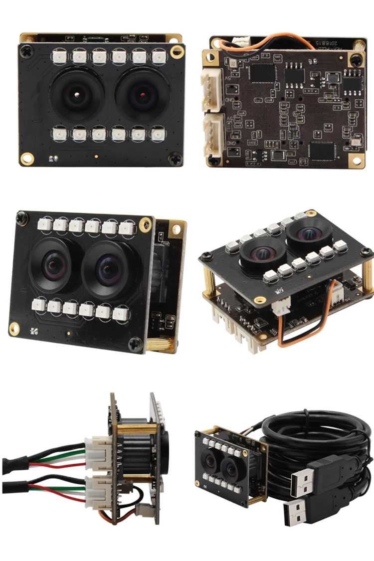 ELP Full HD 1080P WDR AR0230 CMOS сенсор двойной объектив USB камера с ночного видения ИК светодиодный