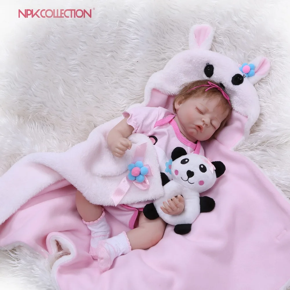 Кукла младенец NPKCOLLECTION ручной работы из мягкого силикона 50 см Реалистичная кукла