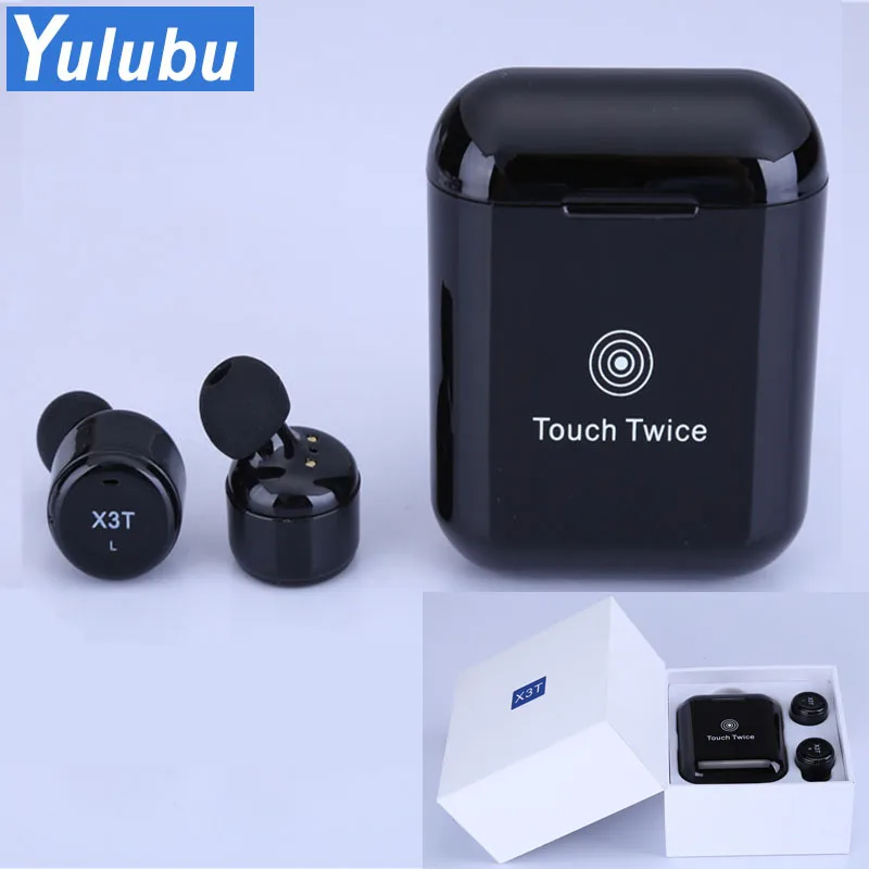 Yulubu Горячая X3T наушники вкладыши TWS Bluetooth 4 2 сенсорный Беспроводные с микрофоном