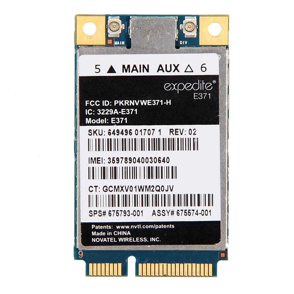Для HP SPS 675793 001 lt2523 Беспроводной 3 Г WWAN LTE/HSPA + mobile ускорить E371 широкополосного мини