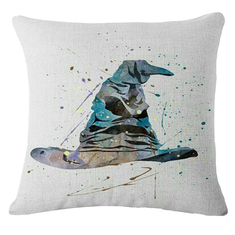 Шляпа с рисунком волшебника школы волшебников и ведьмастера шляпа для