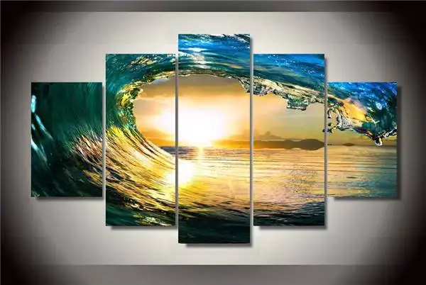 Картина из холста с тропическим раем Hd печатная картина декор для комнаты