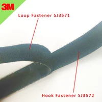 3m sj3571 and sj3572 reclosable fabric high performance acrylic adhesive hook and loop 3m fastener tape 1in width black
