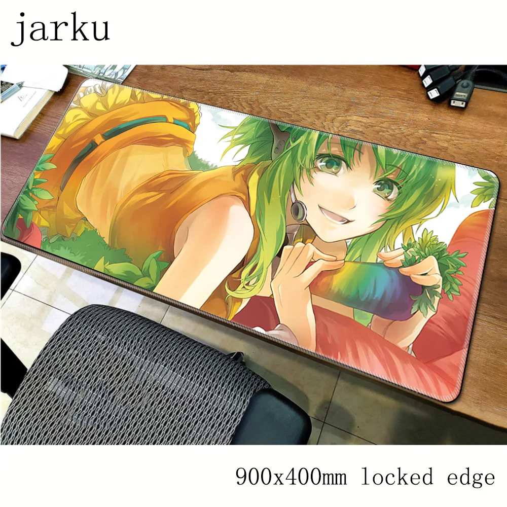 gumi mouse pad Kawaii anime gamer esports 900x400x2mm notbook mat locrkand gaming mousepad padmouse accessories | Компьютеры и офис