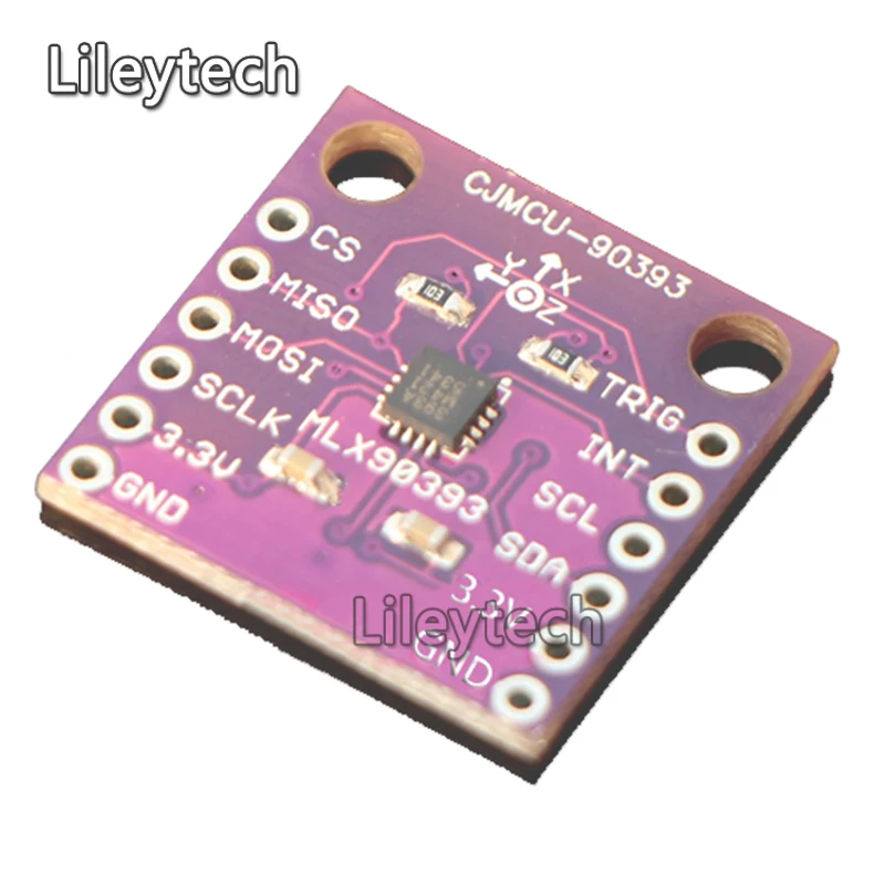 Cjmcu-90393 mlx90393 3 оси магнитометр Цифровой 3D зал Сенсор смещение угол поворота модуль