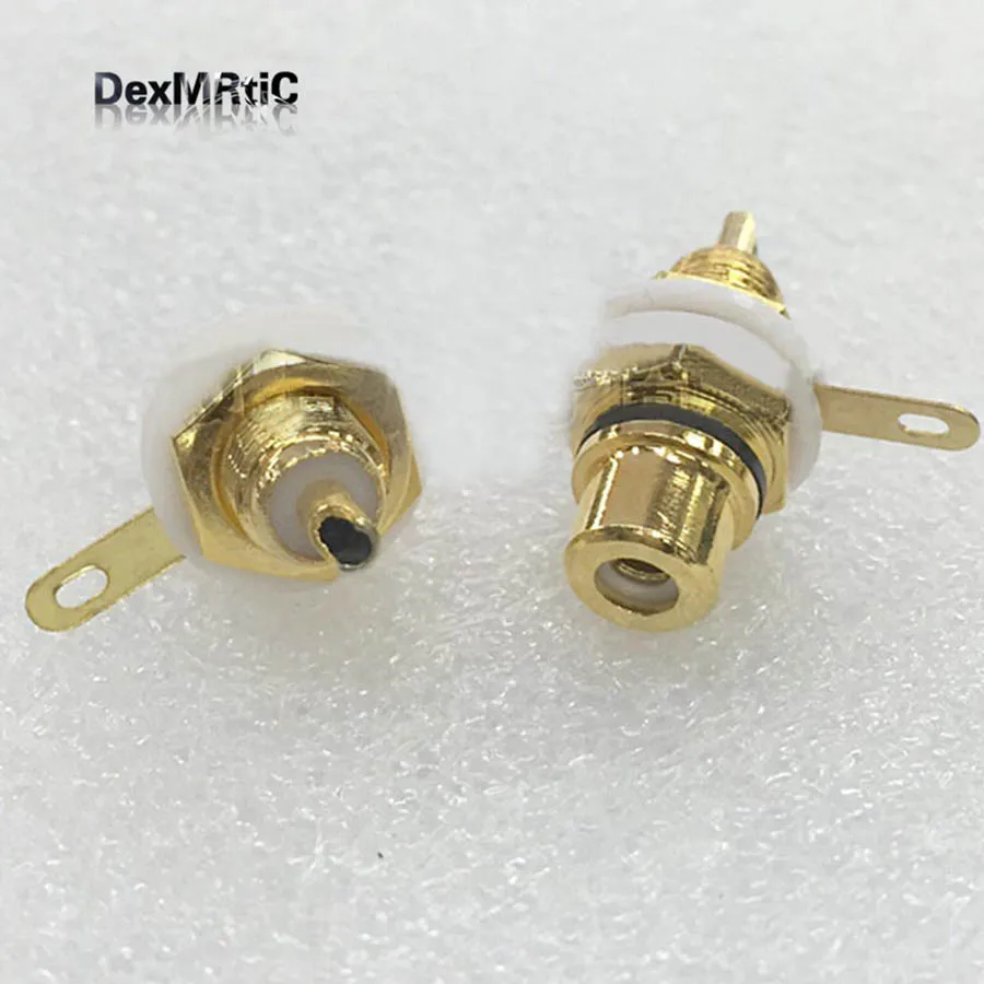 Пара разъемов типа банан разъем RCA клемма корпуса для высококачественных Hi Fi