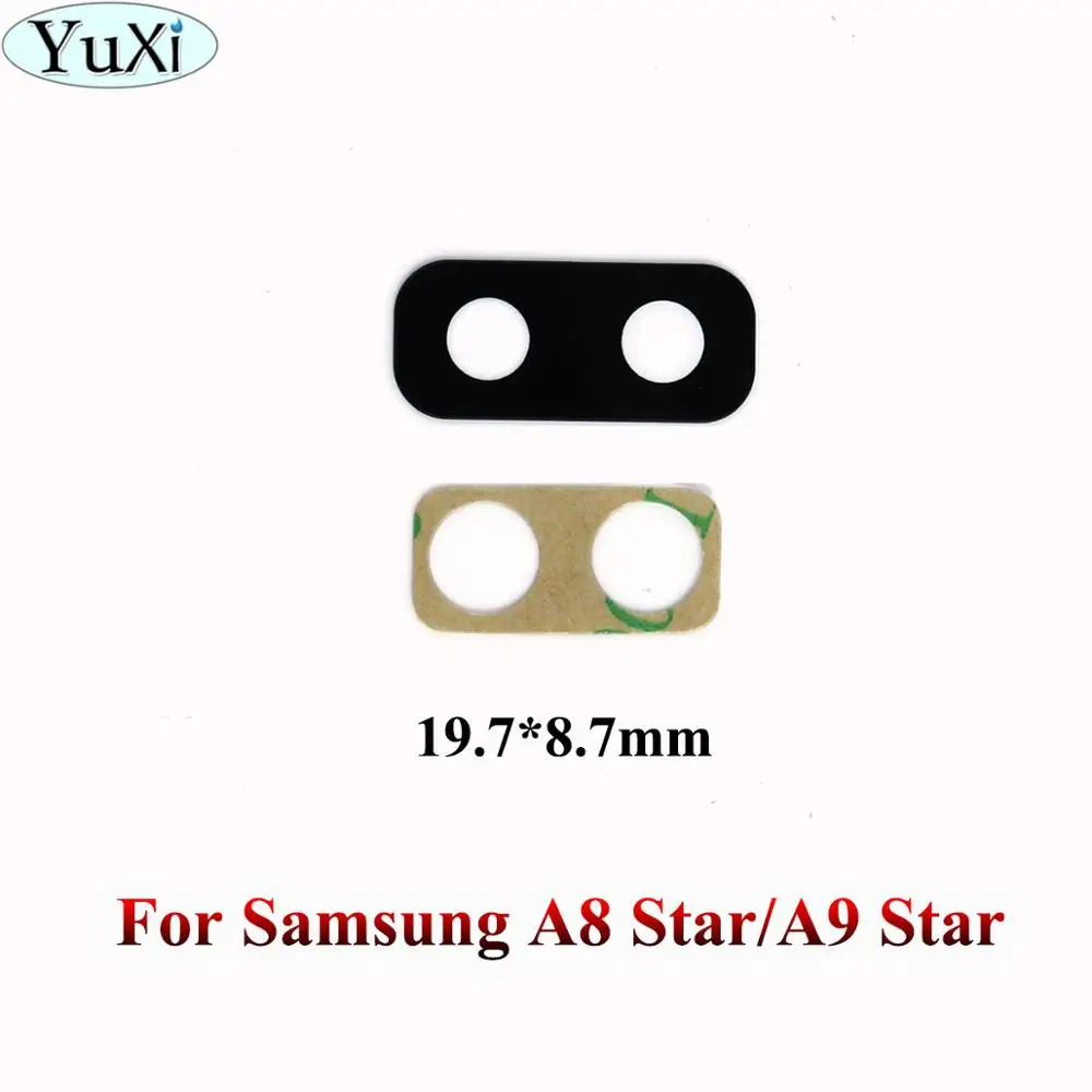 A8 Star A9 Star Юйси для samsung Galaxy A3 A5 A7 A310 A6 A8 плюс A8 A9 звезда C5 C7 C9 Pro Камера кольцо объектива Стекло+ Стикеры - Цвет: A8 Star A9 Star