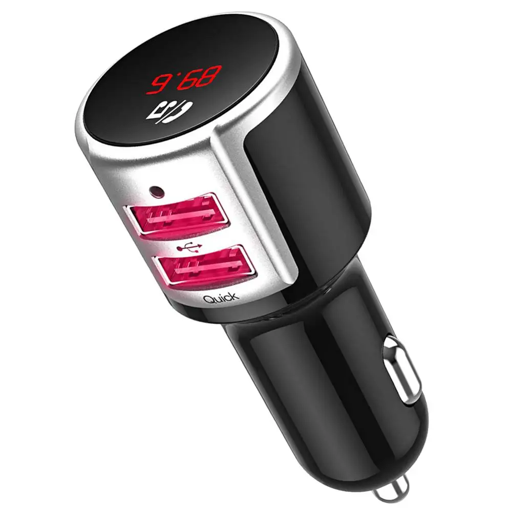Беспроводной Bluetooth fm-передатчик адаптер с ручным вызовом двойной USB быстрое