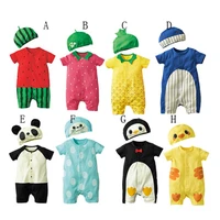 summer new short sleeve hat shirt suit for babies males and young children in europe and america