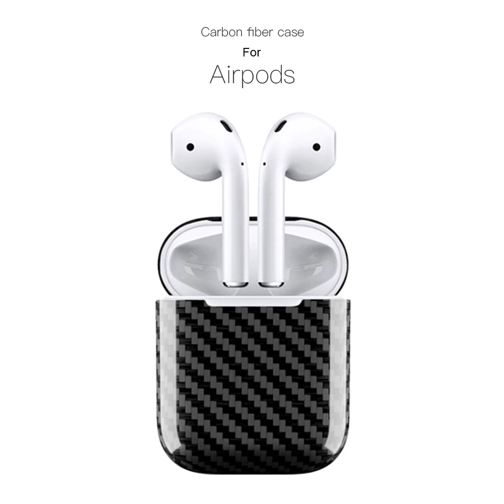 Ударопрочный защитный чехол из углеродного волокна для Apple AirPods наушников |