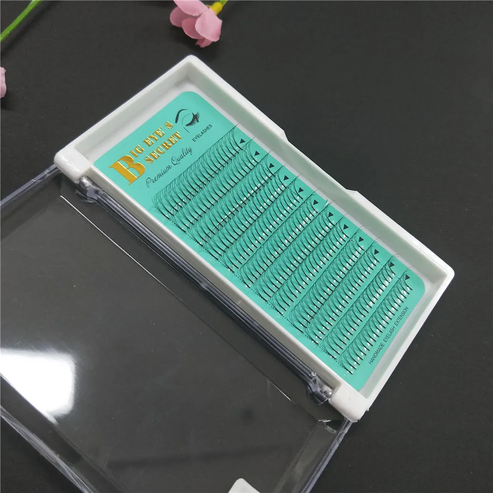 

240 fans 3D Pre-made Russian Fans Volume Eyelash Long Root 8-15mm 3D Individual Eyelash Extension C/D Curl free shipping