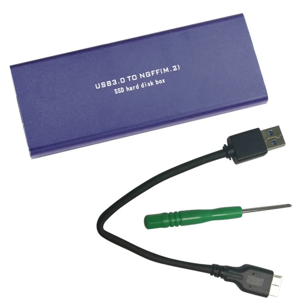 Горячий USB 3 0 к M.2 NGFF B Ключ SSD адаптер карта Внешний корпус Чехол Обложка Feb5|external