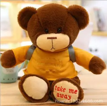 Teddy bear doll cute backpack plush toy girlfriend birthday gift 30cm 40cm | Игрушки и хобби