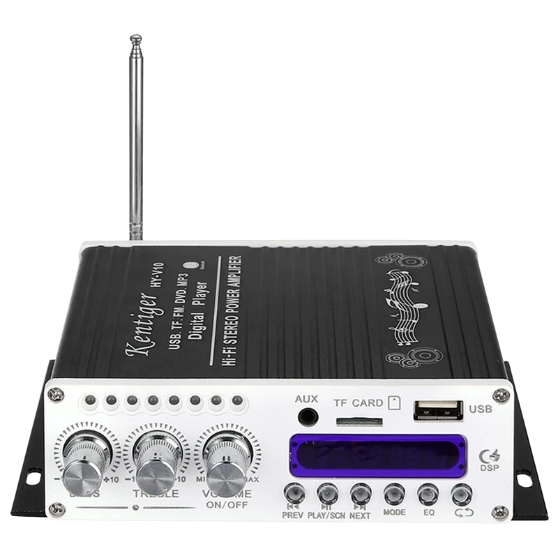 Kentiger V10 усилитель Bluetooth Hi Fi класс Ab стерео супер бас аудио мощности автомобиля