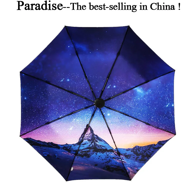 Складной зонт от солнца для женщин двухслойный женский брендовые модные