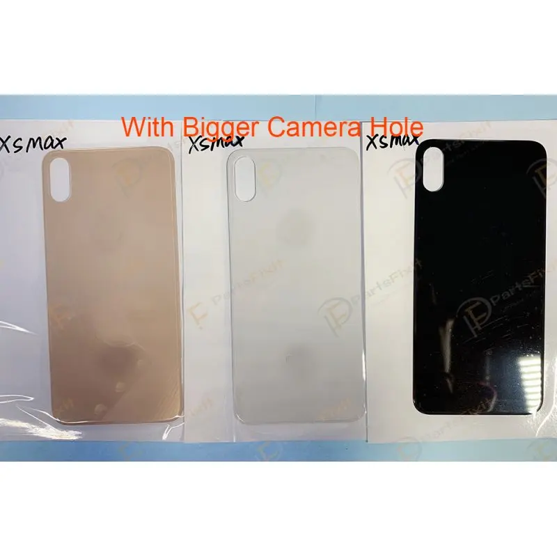 Заднее стекло с большим отверстием для камеры для iPhone 8 8p x xr xs Xs max заднее стекло с большим отверстием для камеры