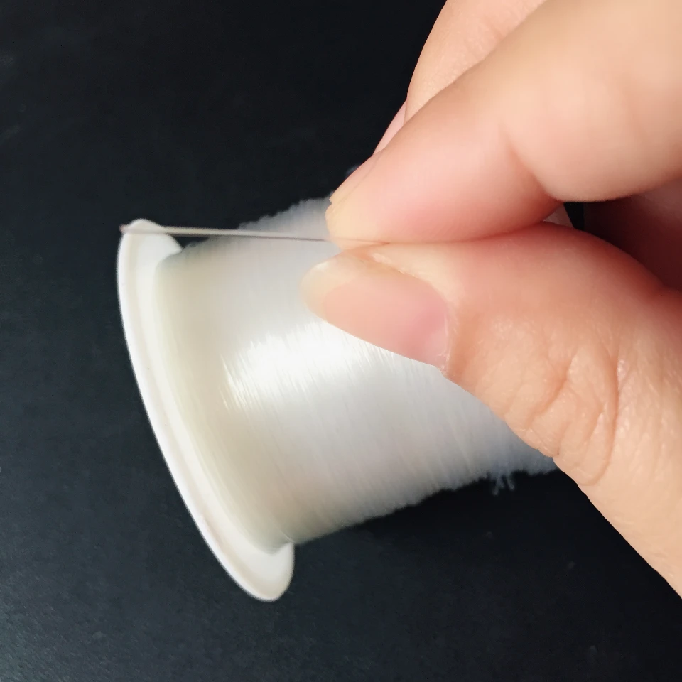 Нейлоновый ювелирный шнур 60 м диаметр кристалла эластичный для бисероплетения