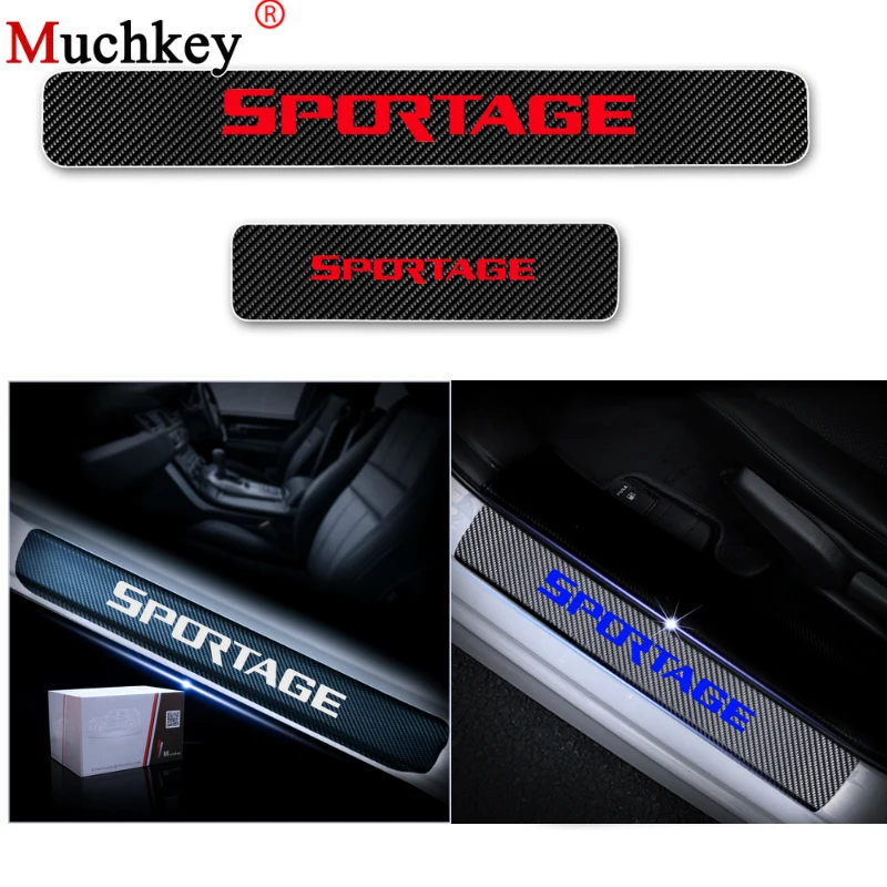 Для Kia Soul Sportage VQ Borrego Carens карнавал автомобильный порог накладка 4D углеродное