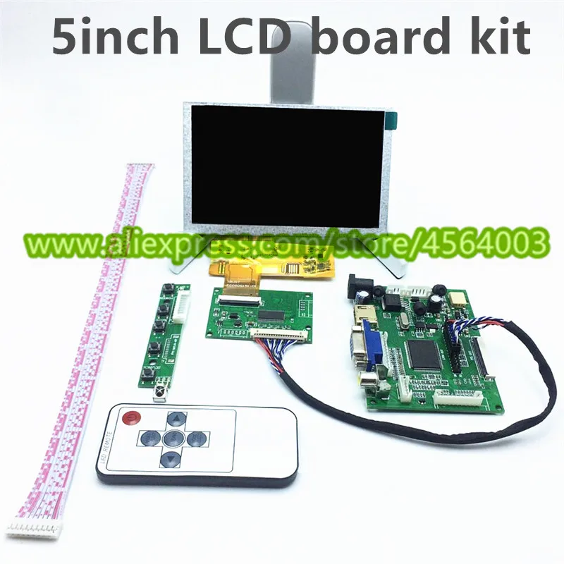 5-дюймовый 800*480 дисплей для Raspberry Pi HD ЖК-монитор HDMI VGA экран AR распознавание лица ЖК