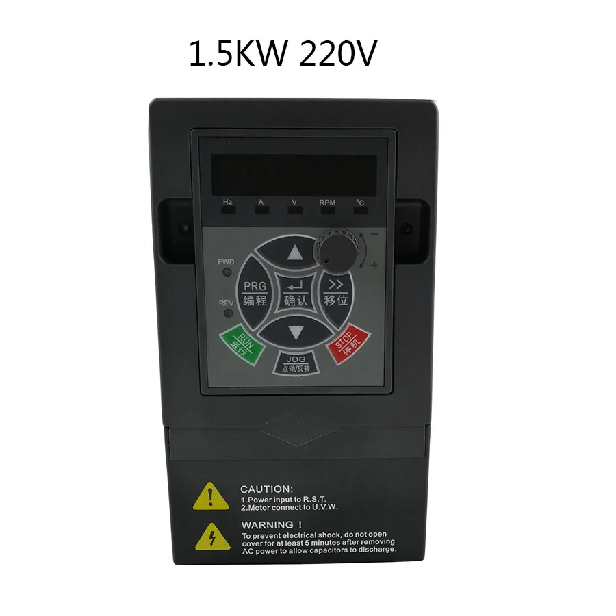 black 1.5KW Универсальный преобразователь частоты с одним доступом 220 кВт 4 кВт в VFD 3 фазы выход преобразователь частоты Регулируемая скорость - Цвет: black 1.5KW