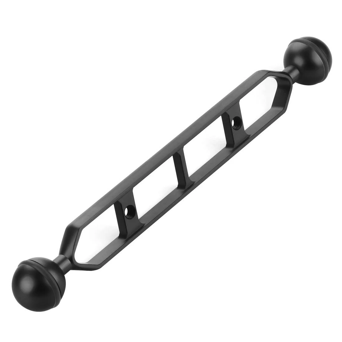 9 Inch black Алюминиевый Дайвинг оборудование для фотосъемки двойной шаровой шарнир крепление для камеры для подводной съемки для Go pro Аксессуары для экшн-камеры - Цвет: 9 Inch black