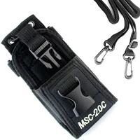portable msc 20c universal radio bag holder nylon pouch cover holster carry case for baofeng kenwood icom yaesu walkie talkie