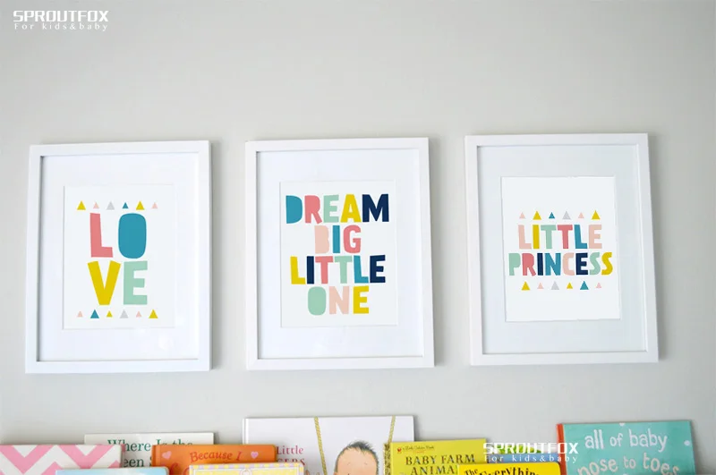 Прекрасная принцесса красочные мечты танец цитаты A4 большой холст