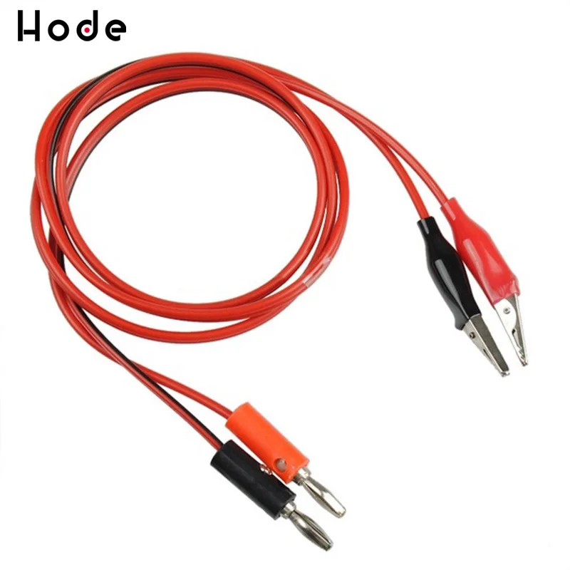 1 пара испытательных шнуров типа крокодил свинцовый зажим Электрический на 4 мм