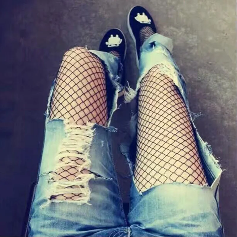 BIVIGAOS модный полые сексуальные колготки большие ажурные женские сетчатые