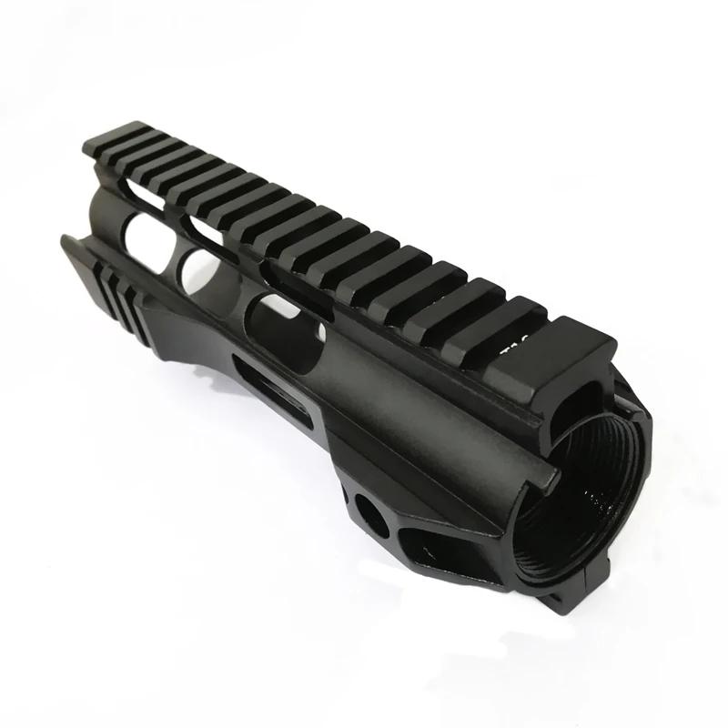 FIRECLUB " 10" 1" 15" дюймов MLOK Handguard бесплатный поплавок супер тонкий ar 15 Handguard Quad Rail для M4 M16 со стальной бочковой гайкой