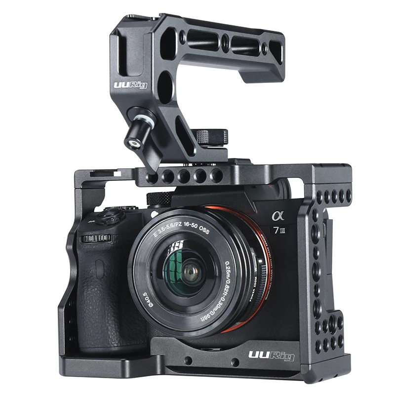 UURig камера клетка для sony A7III Стандартный Arca-style быстросъемная пластина с верхней